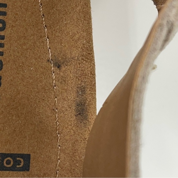 Clarks Helio Float Wedge Sandal in Tan Suede Size 10 Wide - Picture 12 of 13